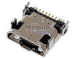 Роз'єм MicroUSB Samsung N7100, i9500, SM-C101, original (PN:3722-003632)