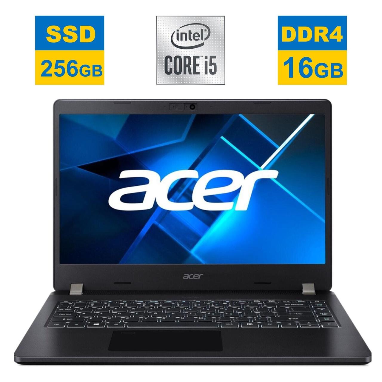 Ультрабук Acer TravelMate P214/ 14" (1920x1080)/ Core i5-10210U/ 16 GB RAM/ 256 GB SSD/ UHD