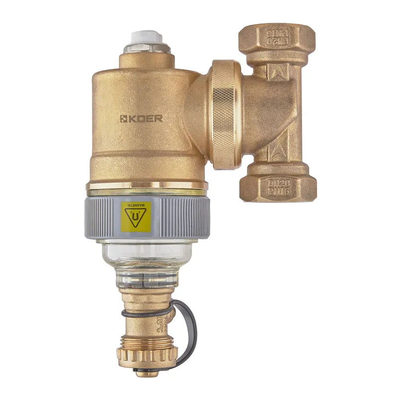 Сепаратор шламу Koer KR.1275-20 - 3/4" універсальний магнітний (латунний) (KR5851), фото 1