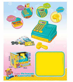 Касовий апарат 35652 звуки, підсвічування, калькулятор, муляжі грошей