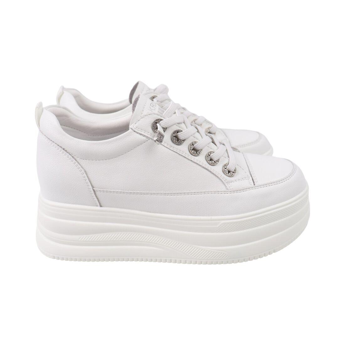 Кеди жіночі Lola Andy білі натуральна шкіра, 39, фото 1