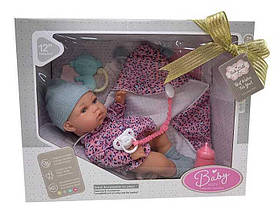 Пупс 9571 (18) п’є з пляшечки, аксесуари, довжина 31 см, в коробці