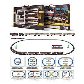 Залізниця 1601 A-2B 65 вагонів, дерева, станція, звук, підсвічування, масштаб 1:87