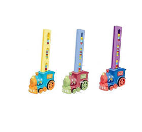 Потяг з доміно 777-132 звуки, мелодія, підсвічування, 60 доміно