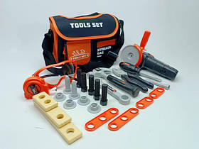 Набір інструментів Tool Handbag 778-75 26 елементів, болгарка на батарейках, молоток, гайковий ключ, викрутка, окуляри