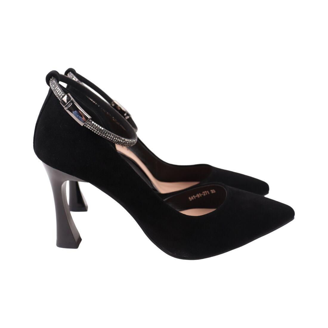 Туфлі жіночі Carvelle чорні натуральна замша, 34, фото 1