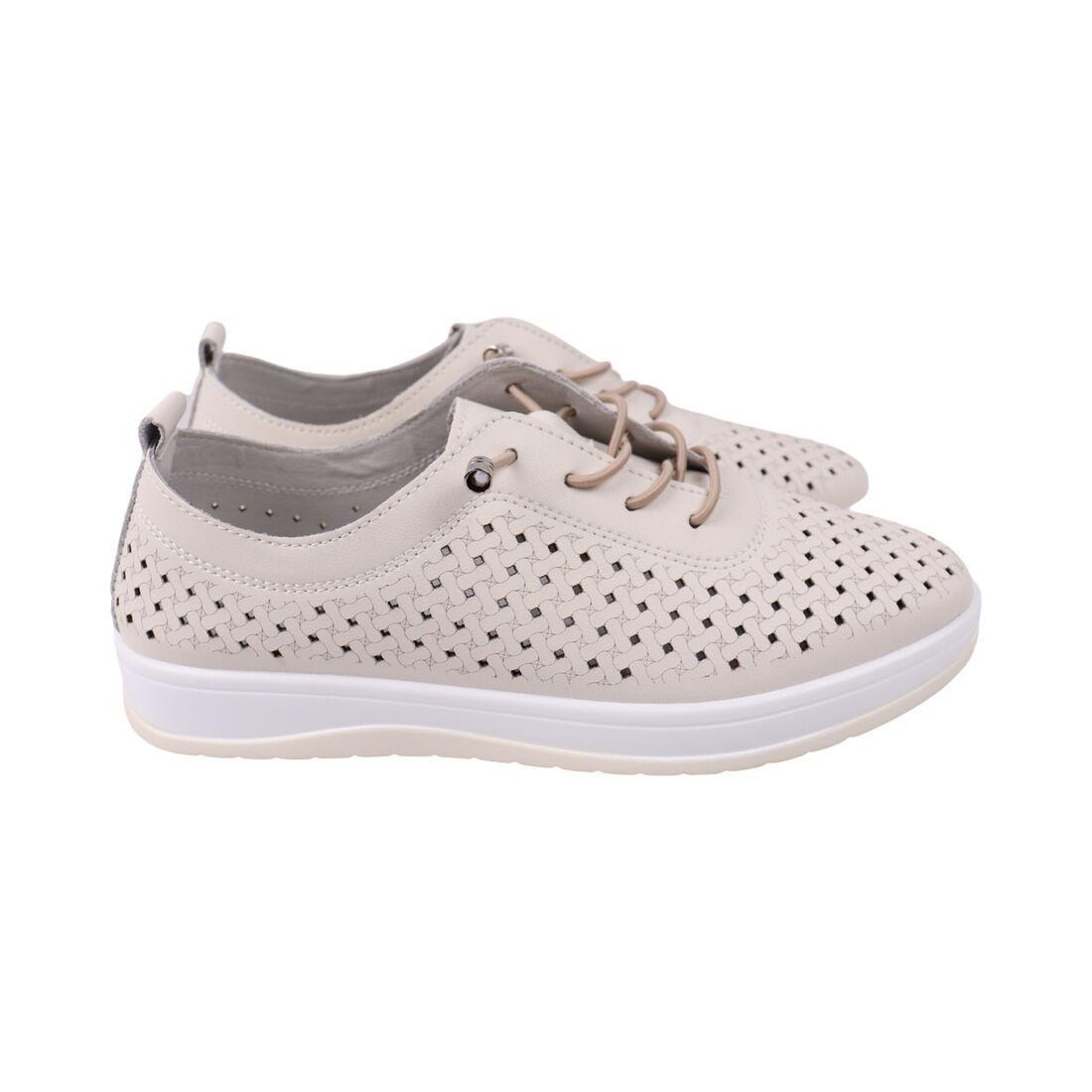 Кеди жіночі Lola Andy бежеві натуральна шкіра, 40, фото 1