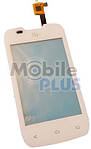 Fly IQ431 Сенсорний екран з захисним склом, White original (PN:622W94001350)