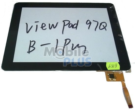 Сенсорний екран (тачскрін) для планшета 9,7 дюймів ViewPad 97Q (Model: PB97A8585-T970, T971) Black віконце збоку