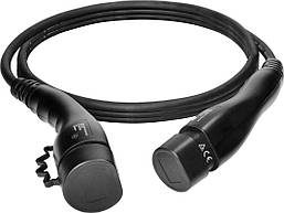 Кабель для зарядки електромобіля 3f 400V 32A 22kW 5m TYP2 IP54