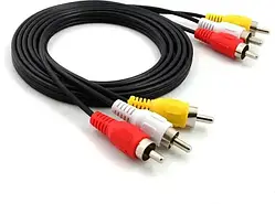 Кабель 2R-3.5мм 3015 1.5м для аудіо RCA аналогове відео та звук