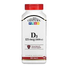 21st Century D3 125 mcg (5000 IU) - 360 tabs yY.