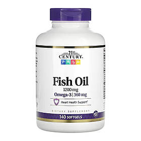 21st Century Fish Oil 1200 mg - 140 softgels yY.
