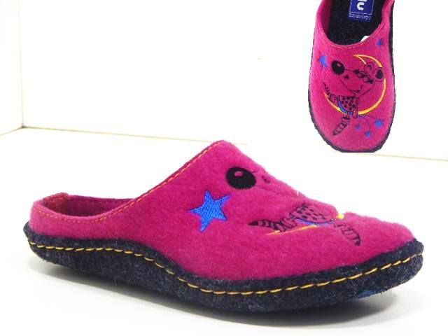 Дитячі домашні капці  колір АЗАЛІЯ для дівчаток— м’які, теплі та безпечні для щоденного комфорту, фото 1