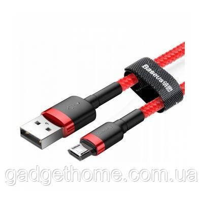 ТОП! Дата кабель USB 2.0 AM to Micro 5P 1.0m Cafule 2.4A red+red Baseus (CAMKLF-B09) - (gHome), фото 1