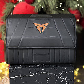 Преміум органайзер в багажник Cupra Elite, розмір M (50 см) з магнітною фіксацією кришки, сумка-органайзер з вишивкою логотипу