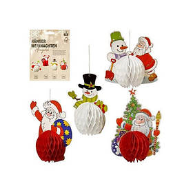 Набір паперових підвісних прикрас "Новорічні історії" Bambi CG-4, 4 шт, Toyman