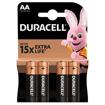 Батарейка Duracell Basic LR6/AA (4шт)