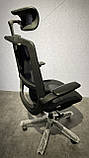 Junior M59— підліткове ергономічне крісло, чорний каркас/чорна сітка, фото 6