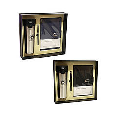 Блокнот А5 з термосом 600 мл і ручкою капілярною, шкірозамінник Leader у коробці - подарунковій  набір