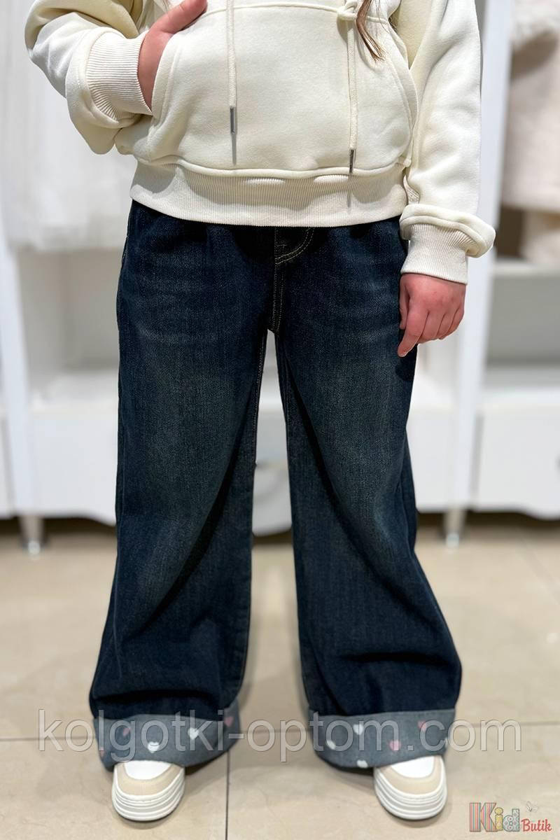 ОПТОМ Джинси палаццо утеплені із широкими манжетами (104 см)  Bolina Baby 2125000889160, фото 1