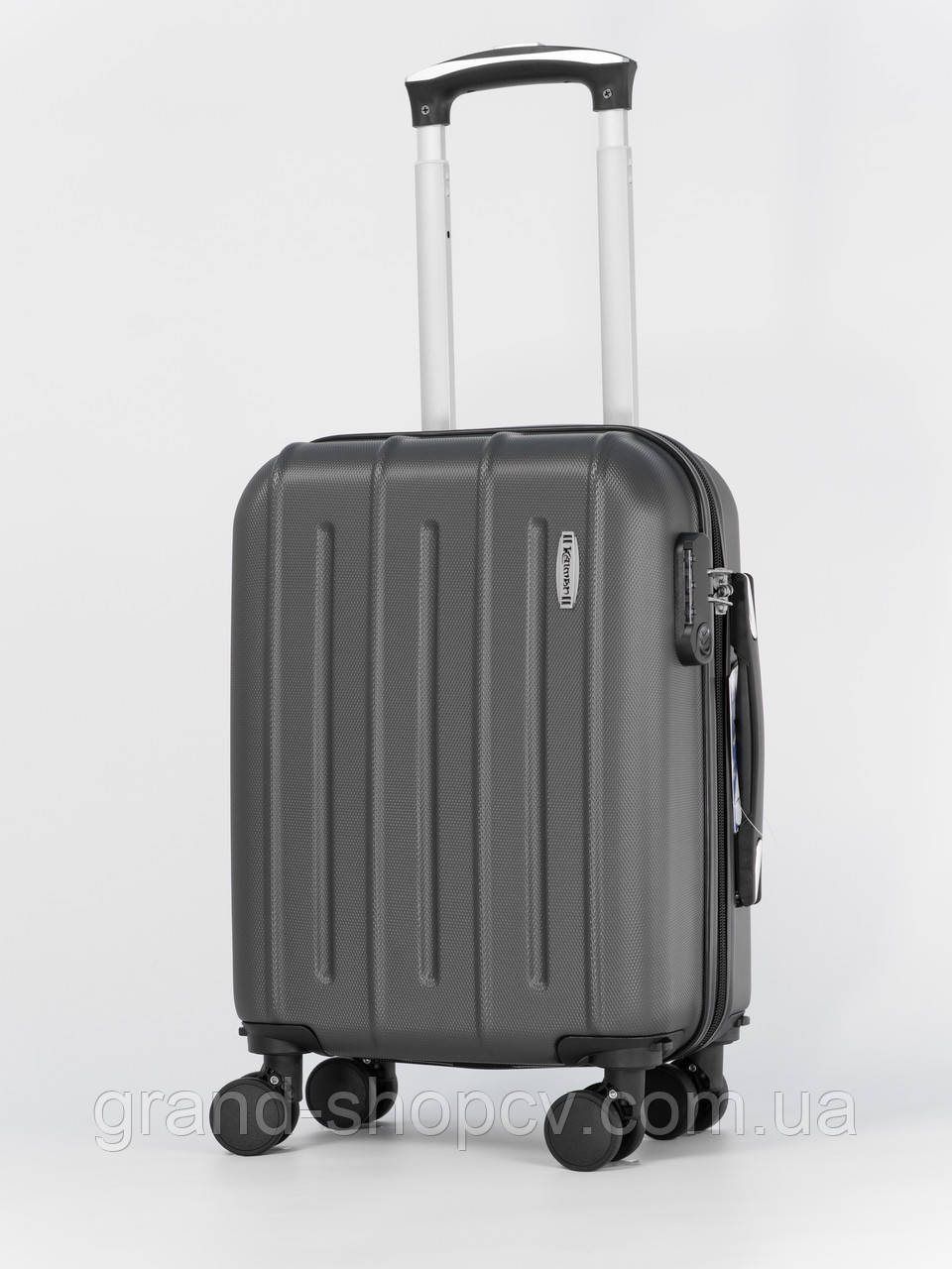 Чемодан для ручної кладі 40x30x20 см —  для Wizz Air, Легкий, 4 знімні колеса, графітовий, фото 1