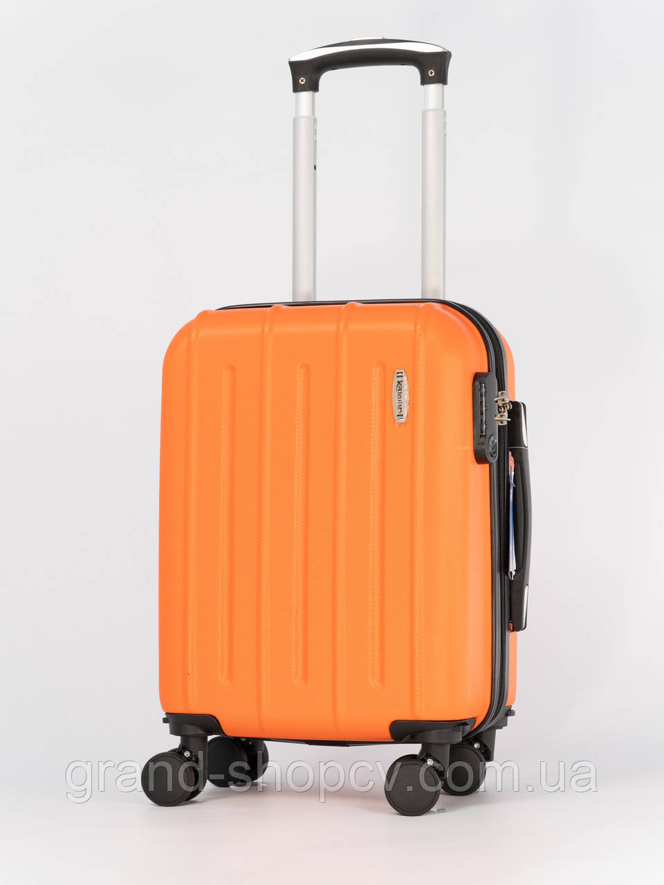 Валіза для WizzAir - ручна поклажа 40x30x20 см, оранжева, знімні колеса, ABS+, кодовий замок, фото 1