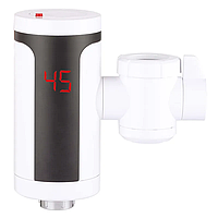 Водонагрівач 3,3 kW проточний, з індикатором температури, з кріпленням на вилив змішувача ZERIX ELW77-E (ZX4774)