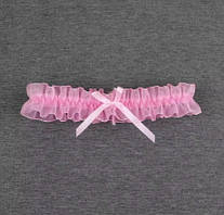 Підв'язка нареченої на ногу рожева (PDV-ros)