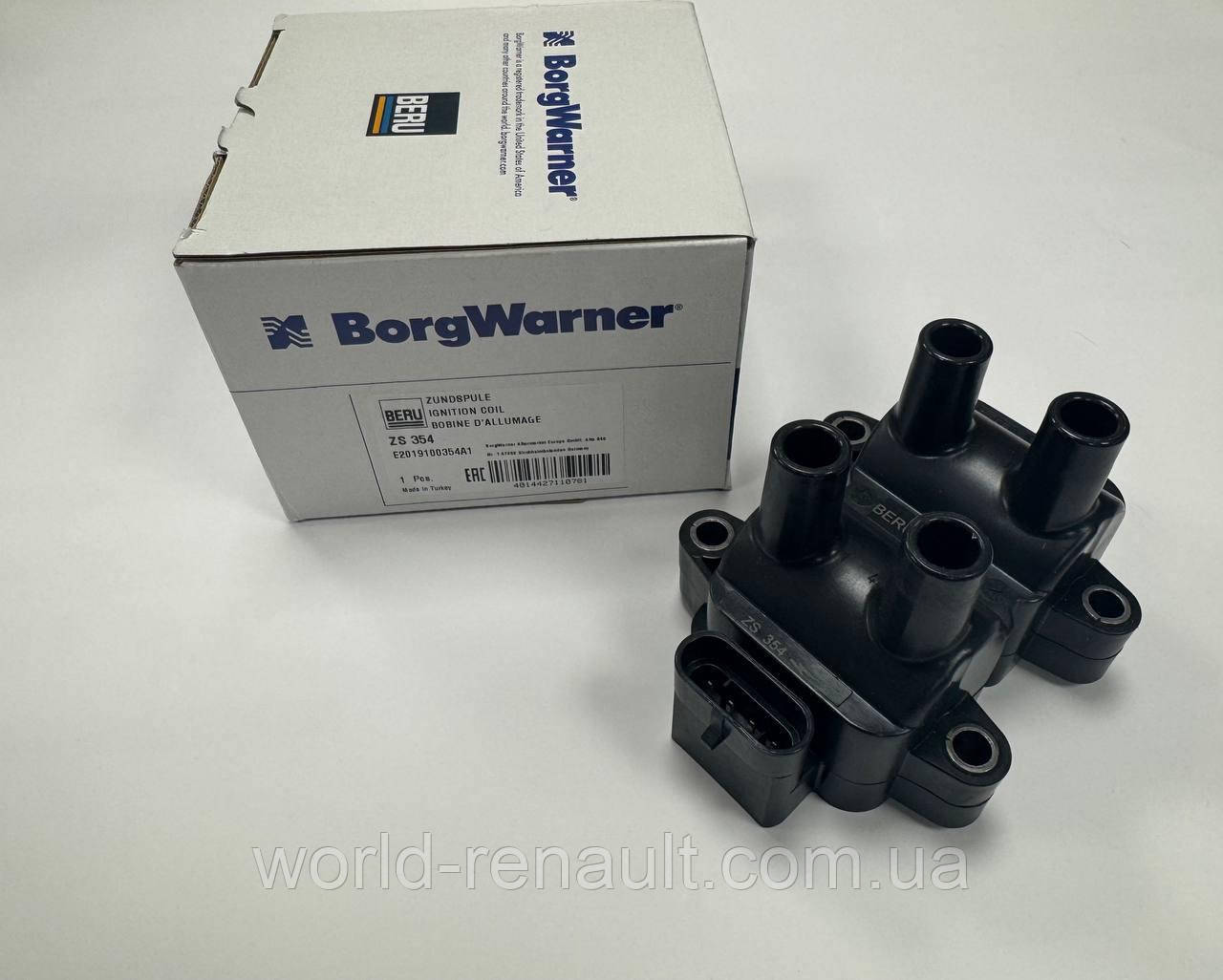 BERU ZS354 — Котушка запалювання на Рено Доккер, Дачіа Докер 1.6i 8V K7M