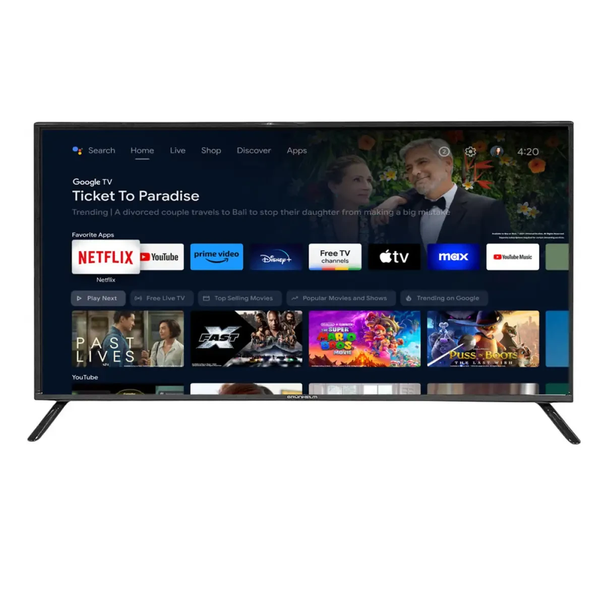 Телевизор Grunhelm 24H300-GA11 24 DOLBY AUDIO HDTV Blu-ray 1366x780 чорний, фото 1