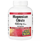 Natural Factors, цитрат магнію, 150 мг, 180 капсул