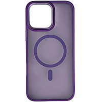 Чохол Color Frame матовий напівпрозорий з Magsafe для iPhone 16 Pro Max Purple