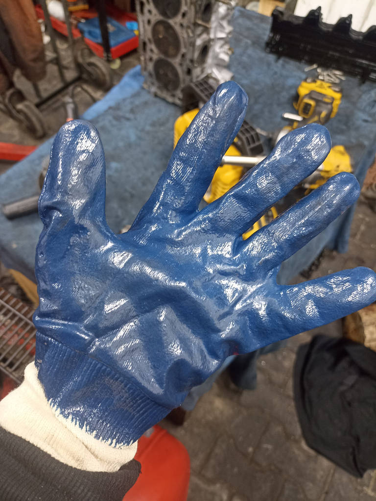 Рукавиці CENTER МБС р.9 (Л),р.10(ХЛ), р.11(ХХЛ) нітрілові з трикотажною манжетою - фото покупців 2