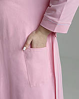 Комплект халат і сорочка з кліпсами для годування (рожевий), фото 10