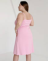 Комплект халат і сорочка з кліпсами для годування (рожевий), фото 8