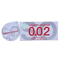 Sagami Original 0.02 презерватив самый тонкий в мире полиуретановый толщина 0.02 мм без латекса 1 шт/уп Япония