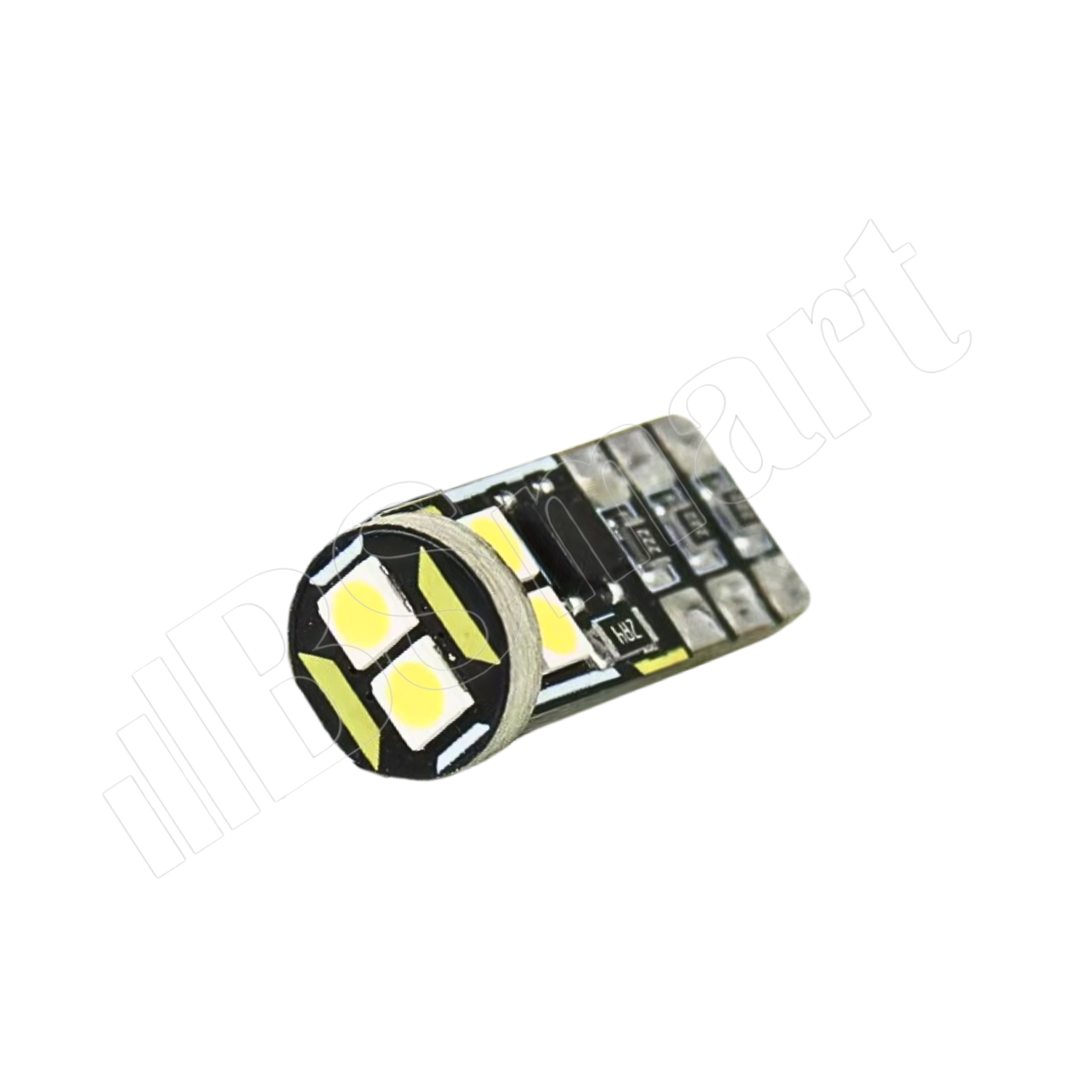 Автолампа LED BSmart цоколь T10 W5W 6SMD 12V 24V Canbus з обманкою білий