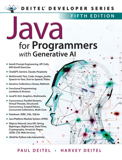 Java for Programmers: with Generative AI, 5th Edition. Paul Deitel, Harvey M. Deitel, фото 1