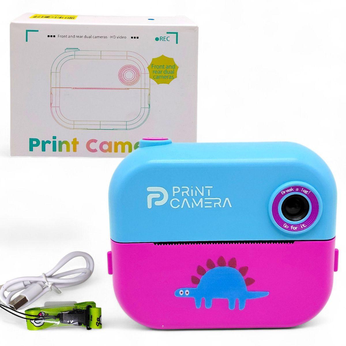 Фотоапарат-принтер  фронтальна камера, роз’єм для TF-карти, фото, відео, фільтри, рамки, плеєр, 5 ігор, 72981, фото 1