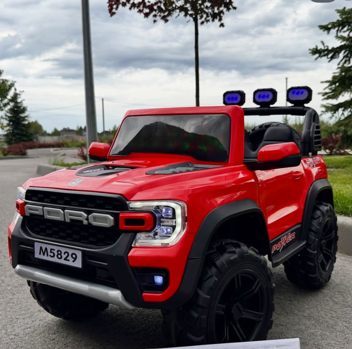 Дитячий електромобіль джип Форд 4 мотори, фото 1