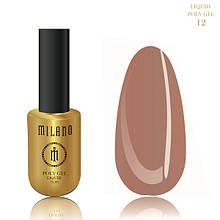 Полігель для нарощування MILANO Liquid PolyGel №12, 15 мл