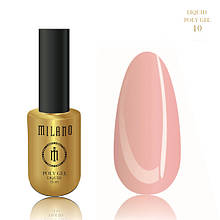 Полігель для нарощування MILANO Liquid PolyGel №10, 15 мл
