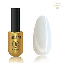 Полігель для нарощування MILANO Liquid PolyGel №03, 15 мл