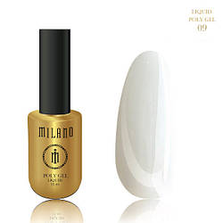 Полігель для нарощування MILANO Liquid PolyGel №09, 15 мл