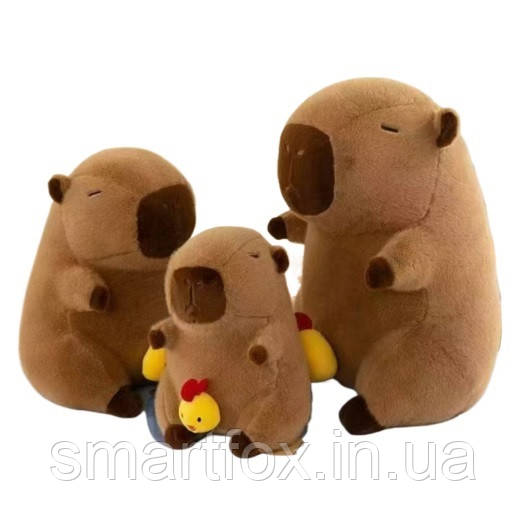 М'яка іграшка "Капібара з курчам" (35 см)