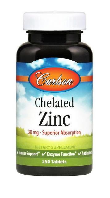 Цинк Carlson  Carlson ZINC 30 mg 250 таблеток, фото 1