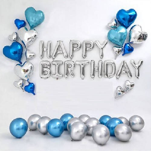 

Набор шаров на день рождения, "HAPPY BIRTHDAY" 038