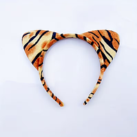 Ободок до костюма Тигр, обруч вушки тигр, тигреня
