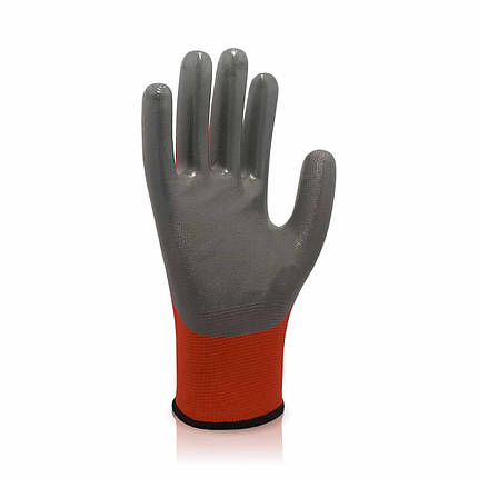 Рукавички робочі нітрил сірий "TRIDENT DQ606B", фото 1